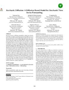 Stochastic Diffusion: A Diffusion Based Model for Stochastic Time ...